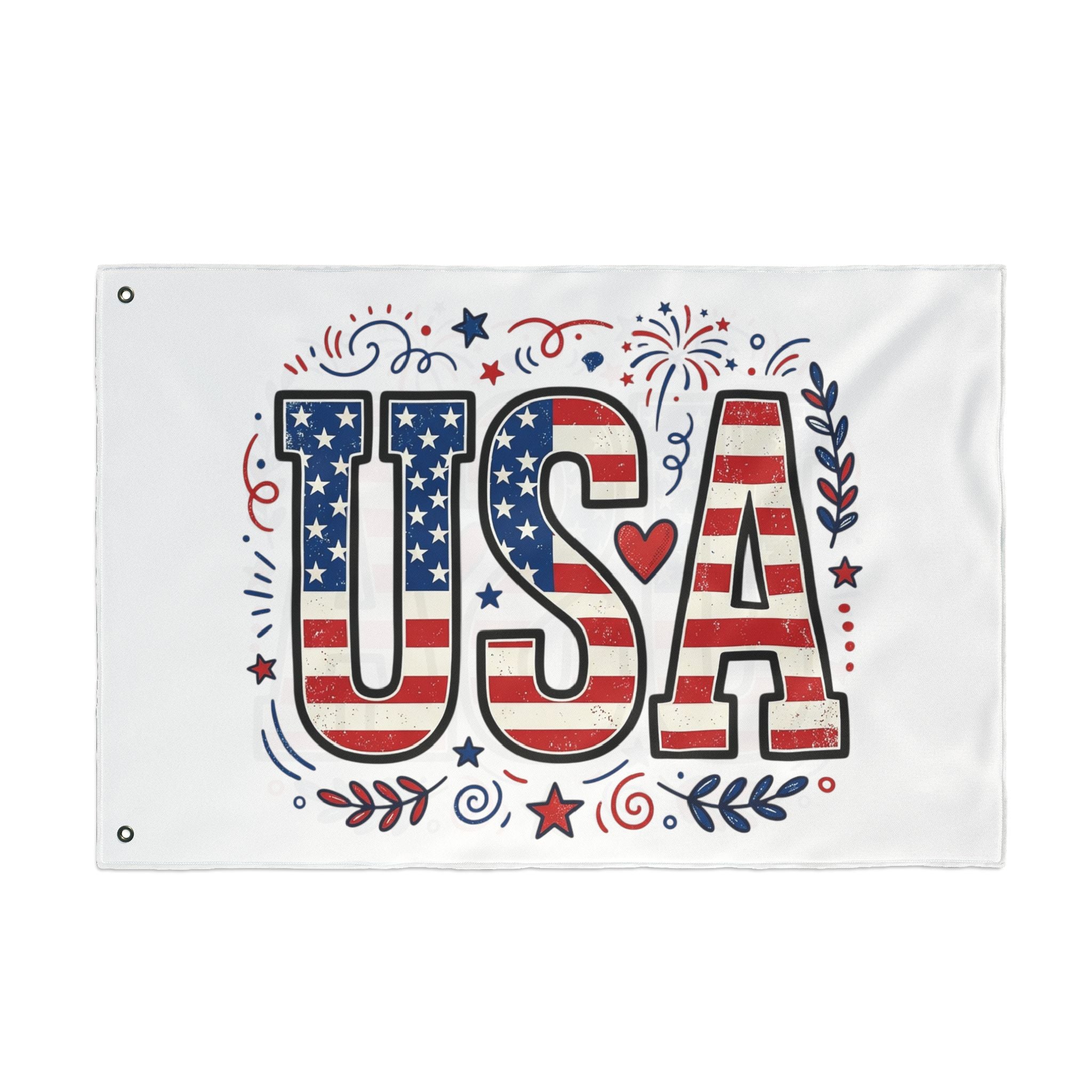 Americana Stars Stripes Double Sided Flag | Patriotic Flag, USA Decor