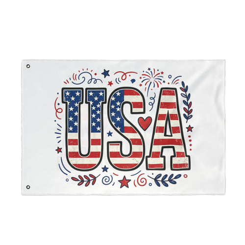 Americana Stars Stripes Double Sided Flag | Patriotic Flag, USA Decor