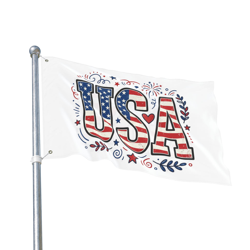Americana Stars Stripes Double Sided Flag | Patriotic Flag, USA Decor