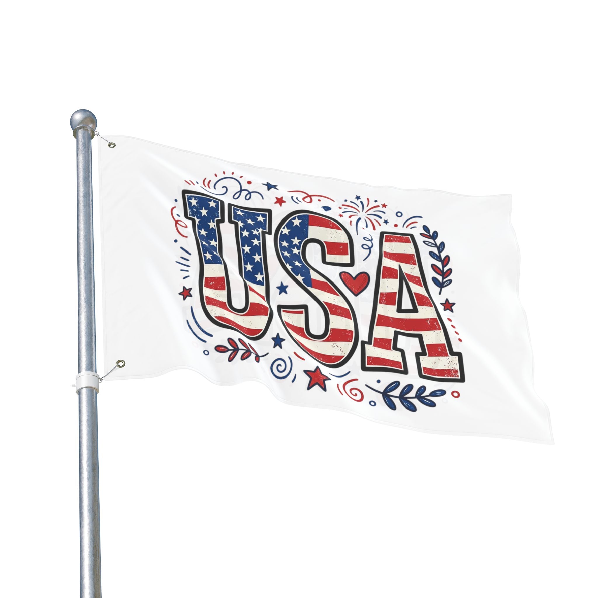 Americana Stars Stripes Double Sided Flag | Patriotic Flag, USA Decor