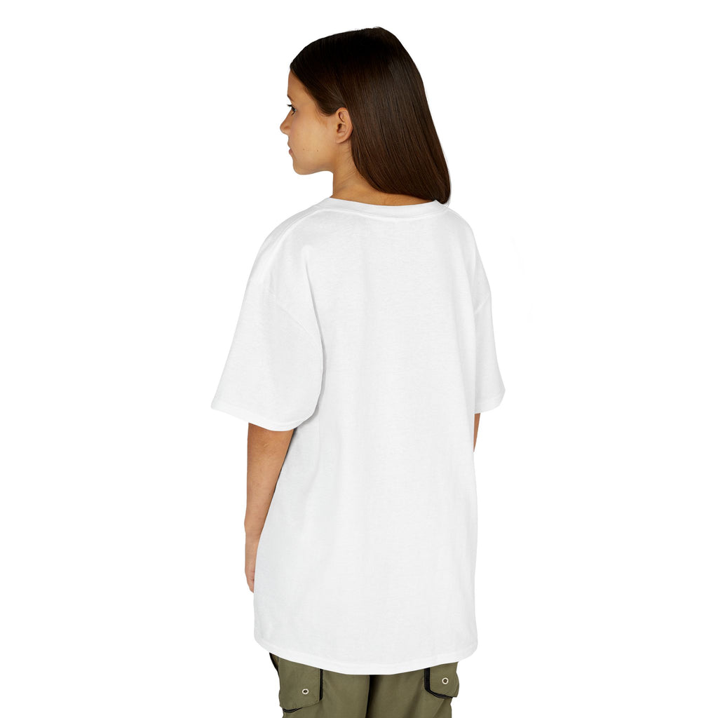 HUNTRIX Anime Girl Trio Retro Futuristic Dance Kids Tee | Neon Cyber Pop