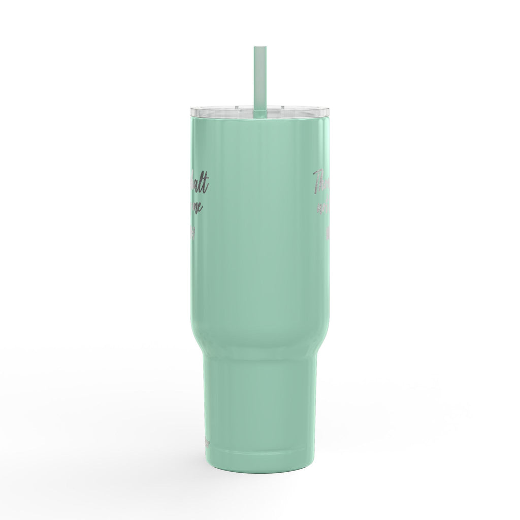 Thou Shalt Not Try Me Tumbler | 40oz Engraved Insulated Tumbler with Lid