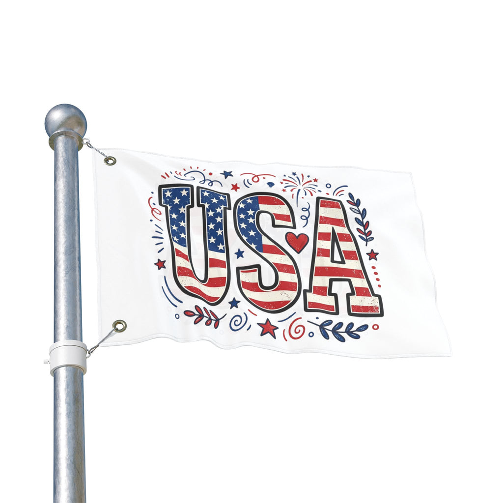 Americana Stars Stripes Double Sided Flag | Patriotic Flag, USA Decor