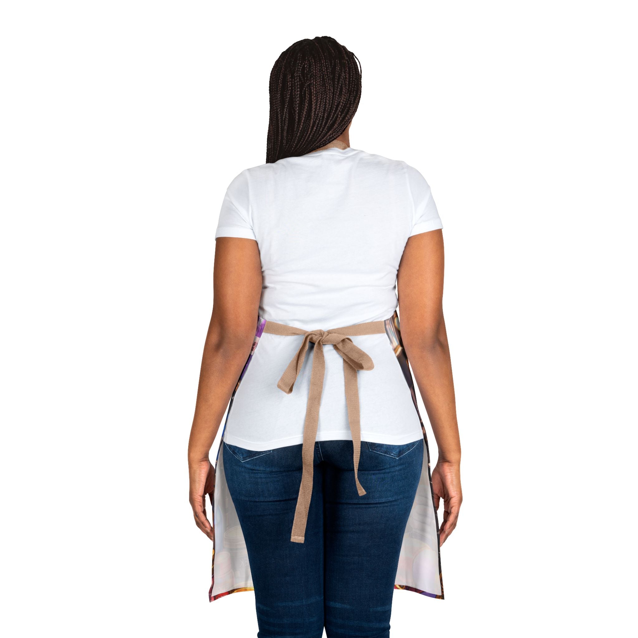 Salon Girl Illustration Apron | Hairdresser Salon Art Apron