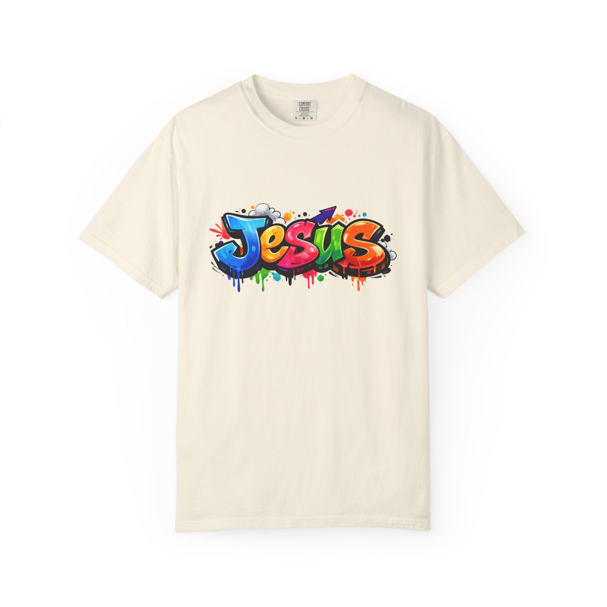 Jesus Graffiti Colorful Drip Street Art T-shirt