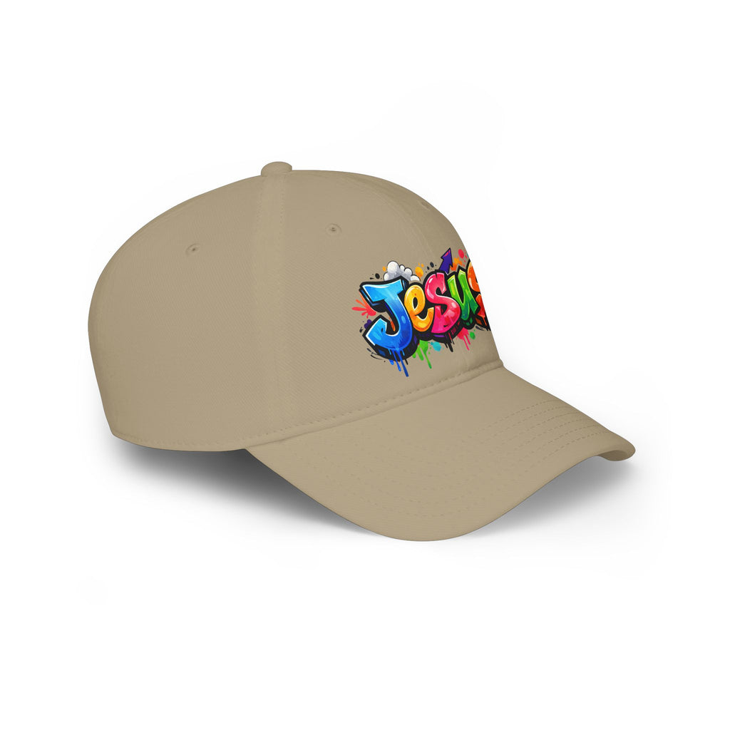 Graffiti Jesus Colorful Christian Hat Low Profile Baseball Cap