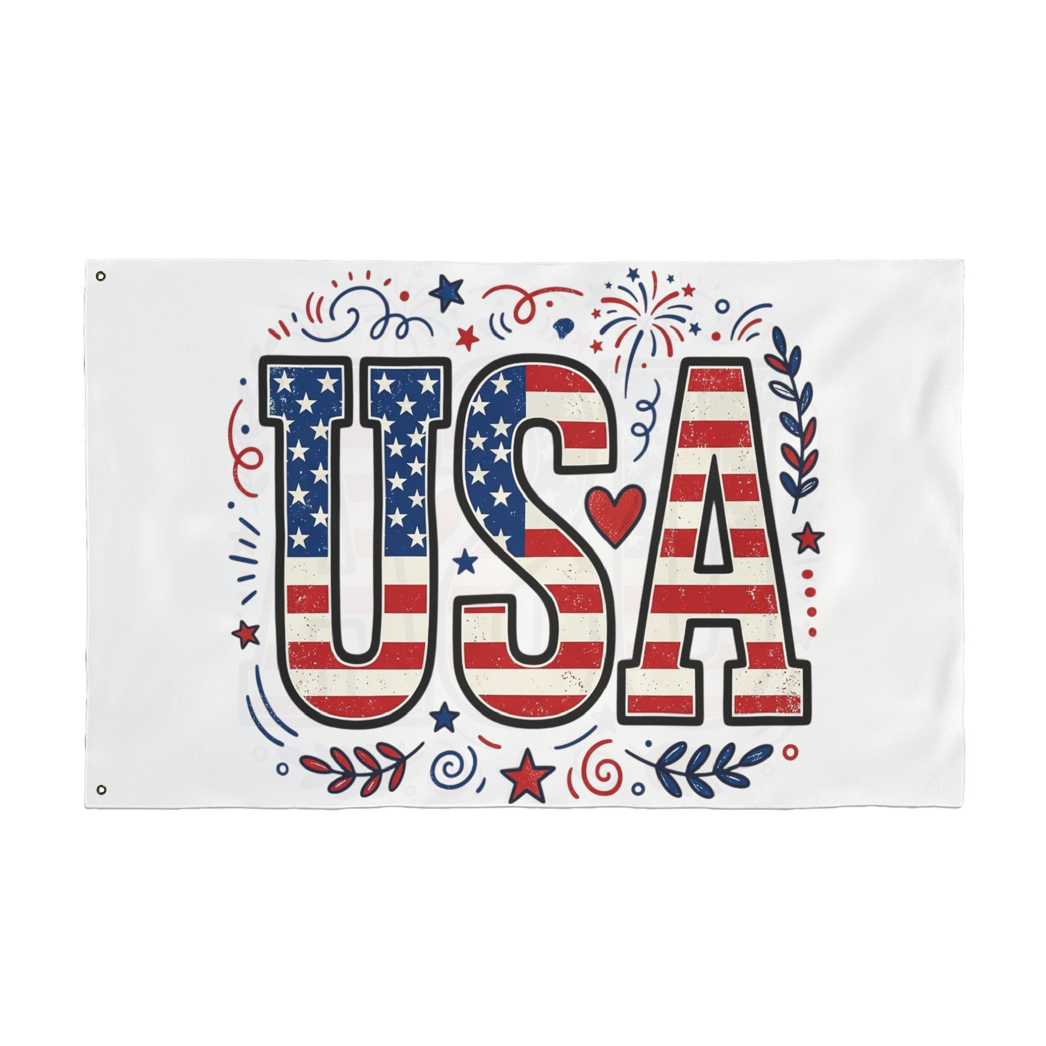 Americana Stars Stripes Double Sided Flag | Patriotic Flag, USA Decor