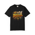 Blessed Graffiti Cross Dove Crown Christian Faith T-shirt