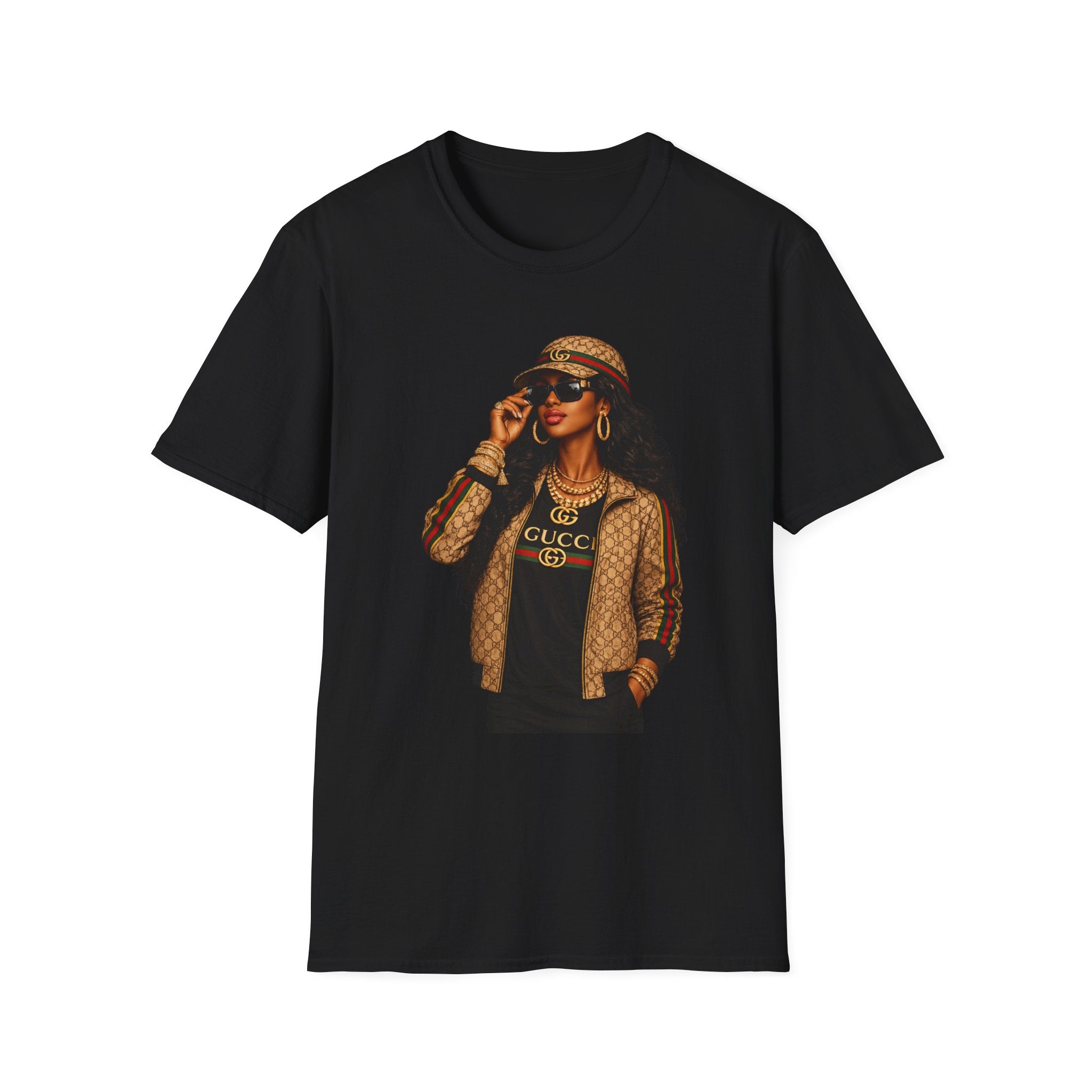 Stylish Woman Illustration T-Shirt | Fashionable Streetwear Graphic Tee