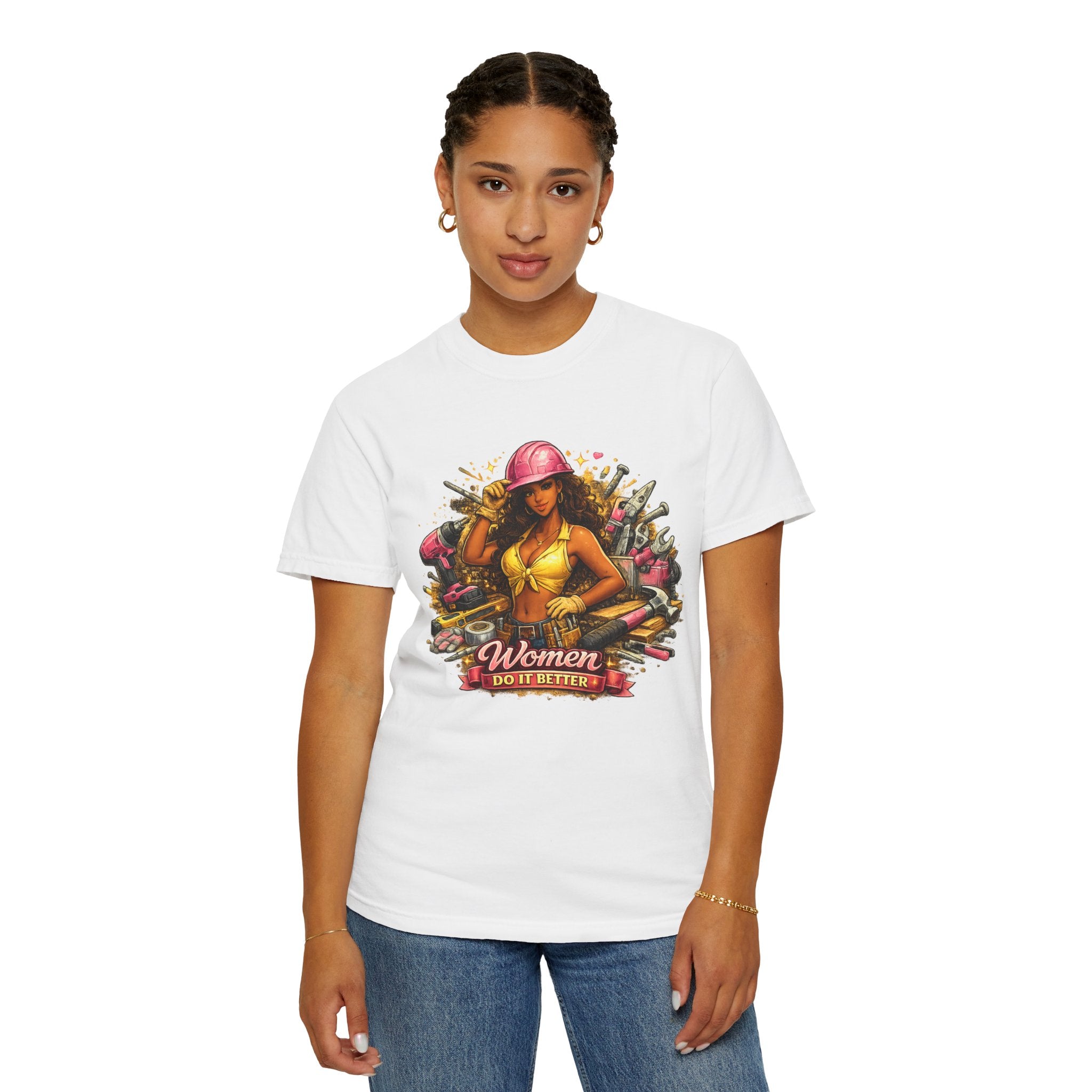 Women Do It Better Mechanic Pinup T-shirt | Retro Pinup Tools Construction