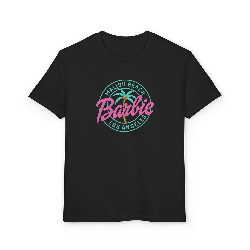 Youth T-Shirt — "Barbie Malibu Beach Los Angeles" Graphic Tee