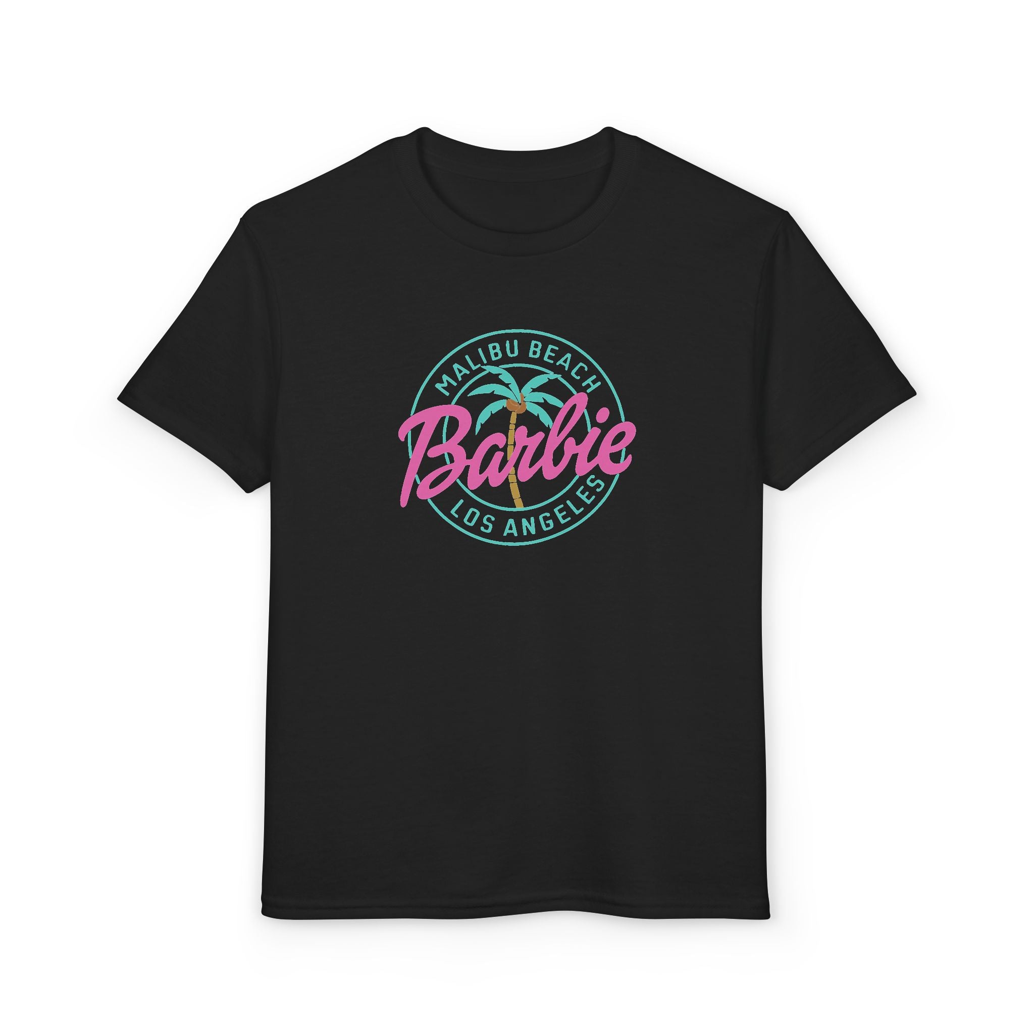 Youth T-Shirt — "Barbie Malibu Beach Los Angeles" Graphic Tee