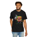 Psychedelic Sponge Character, T-Shirt | Smoking Sponge with Leaf