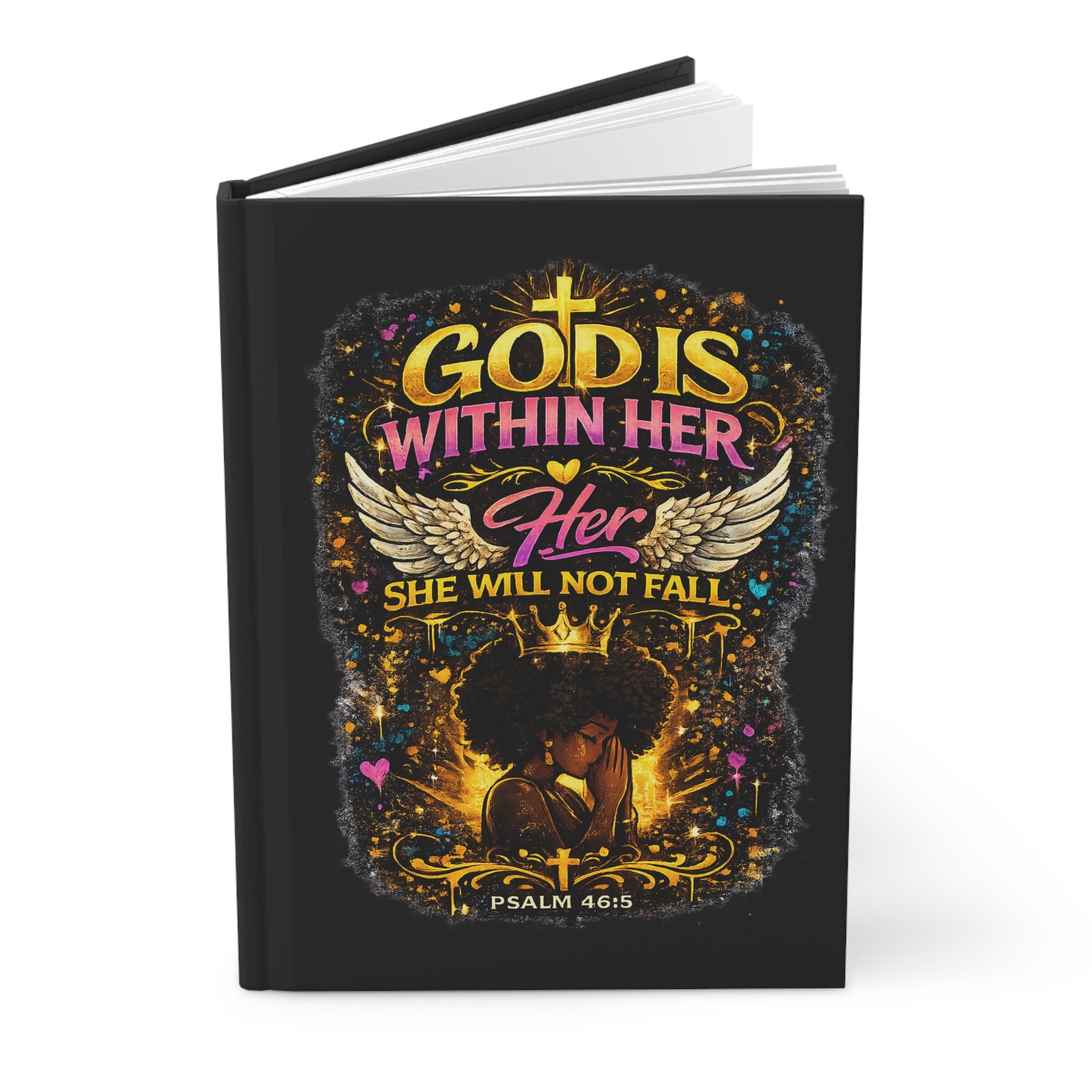 God Is Within Her Psalm 46:5 Hardcover Journal | Christian Faith Prayer Notebook