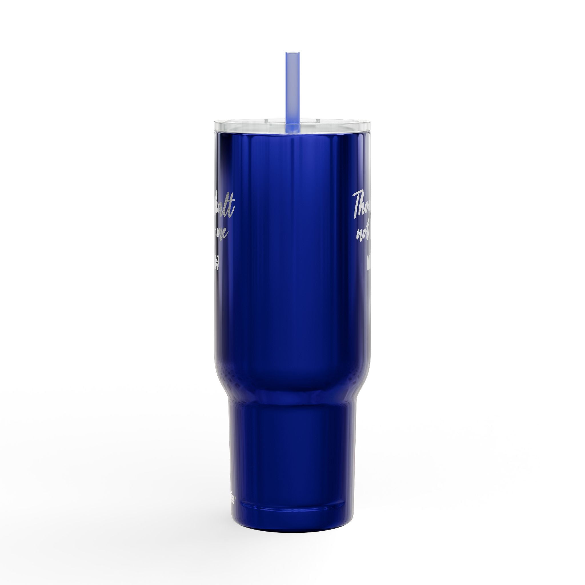 Thou Shalt Not Try Me Tumbler | 40oz Engraved Insulated Tumbler with Lid