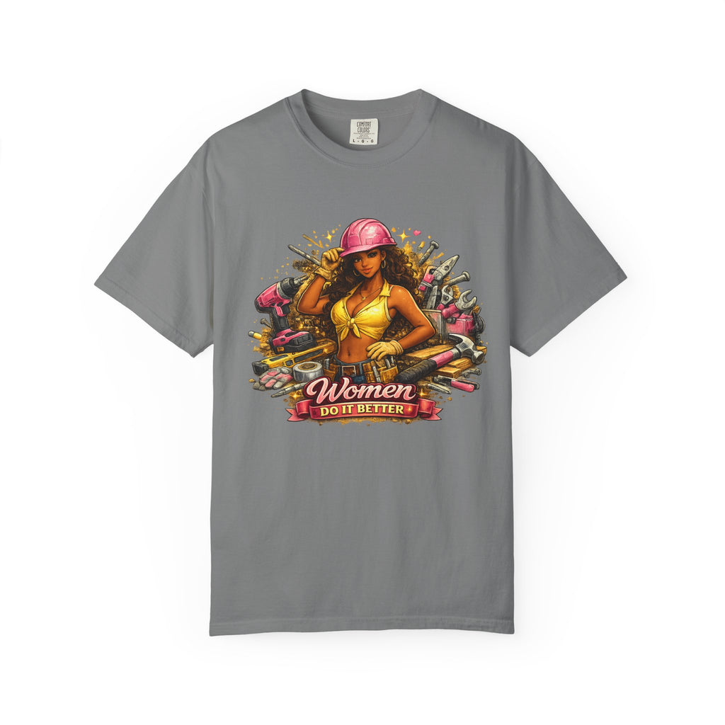 Women Do It Better Mechanic Pinup T-shirt | Retro Pinup Tools Construction