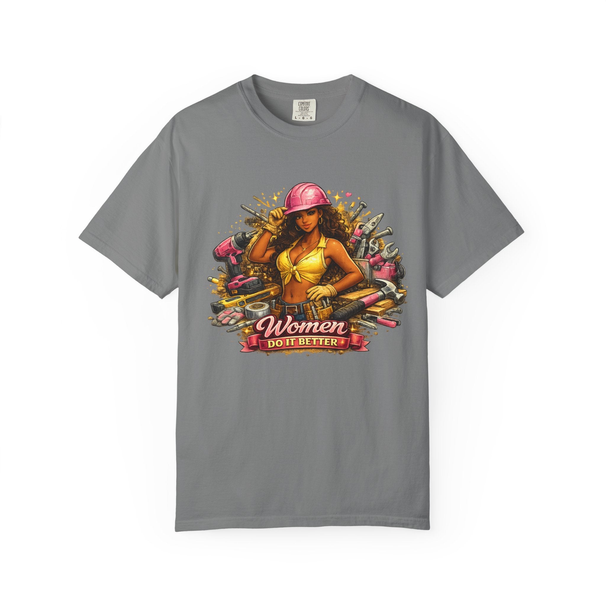 Women Do It Better Mechanic Pinup T-shirt | Retro Pinup Tools Construction