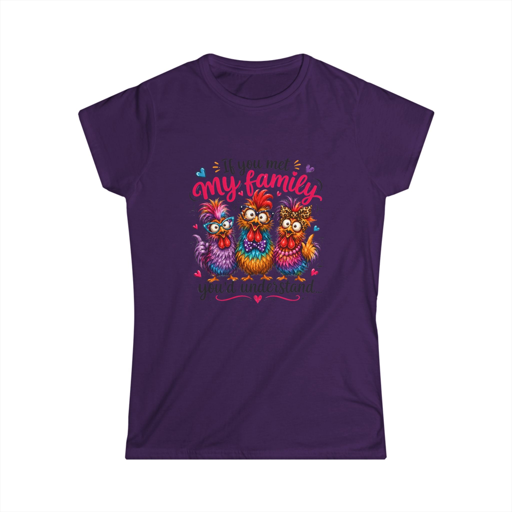 If You Met My Family You'd Understand T-Shirt, Colorful Owls | Funny Family Saying