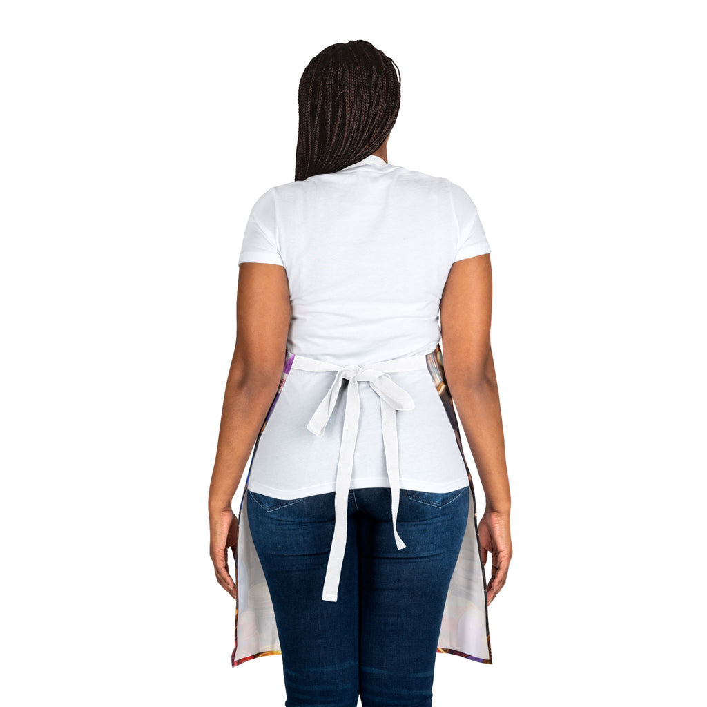 Salon Girl Illustration Apron | Hairdresser Salon Art Apron