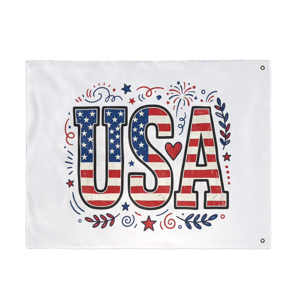 Americana Stars Stripes Double Sided Flag | Patriotic Flag, USA Decor