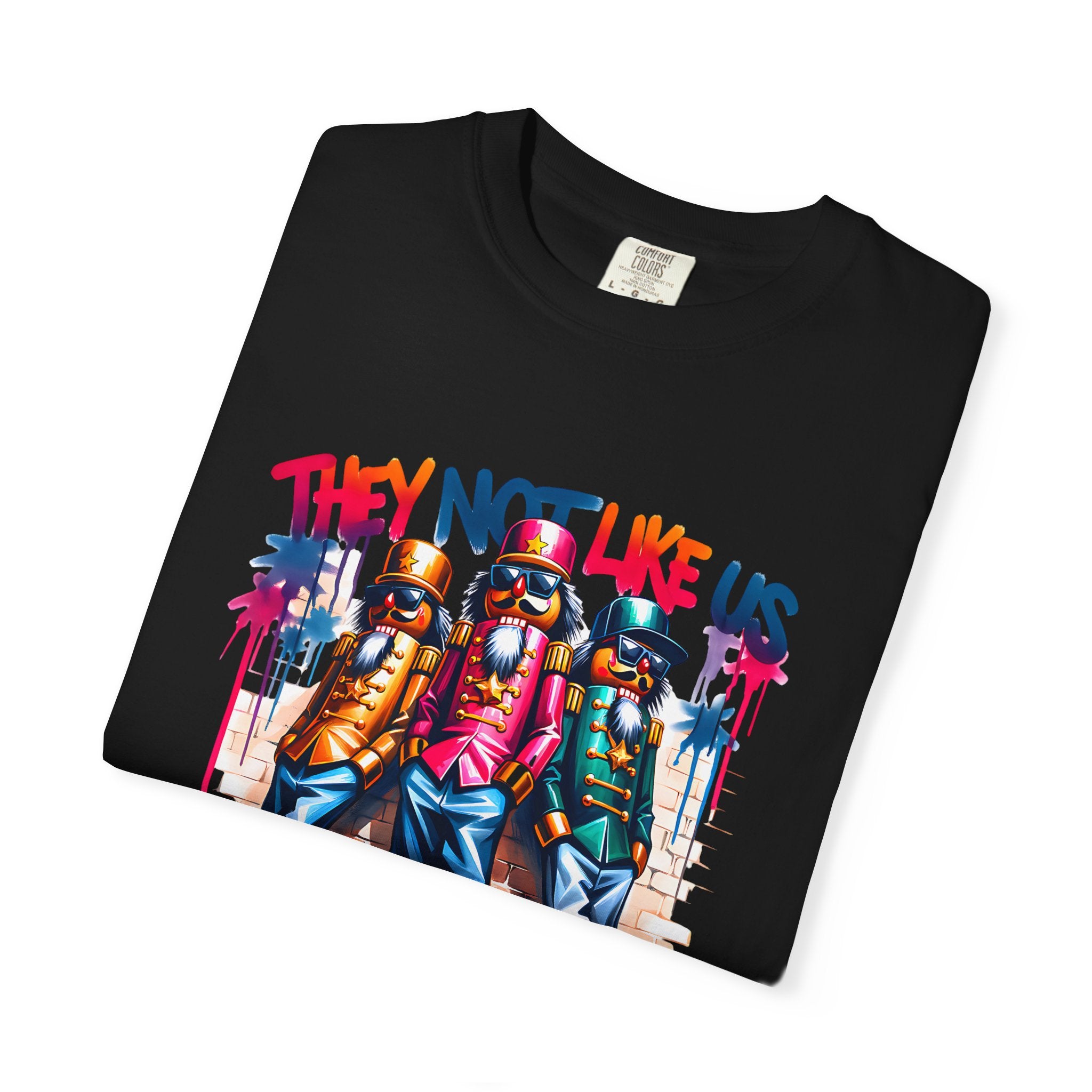 They Not Like Us Retro Graffiti Hip-Hop Crew T-shirt