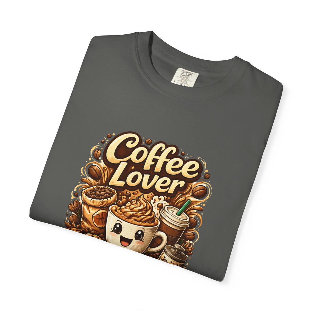 Coffee Lover latte art Coffee Lover T-shirt | Cute coffee cup illustration, beans