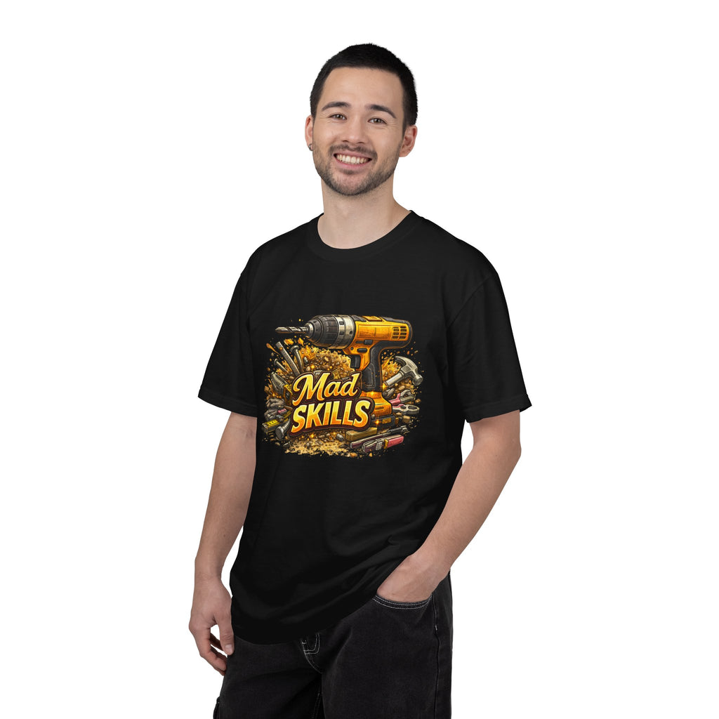 Mad Skills Drill and Tools Carpenter T-Shirt | DIY Construction