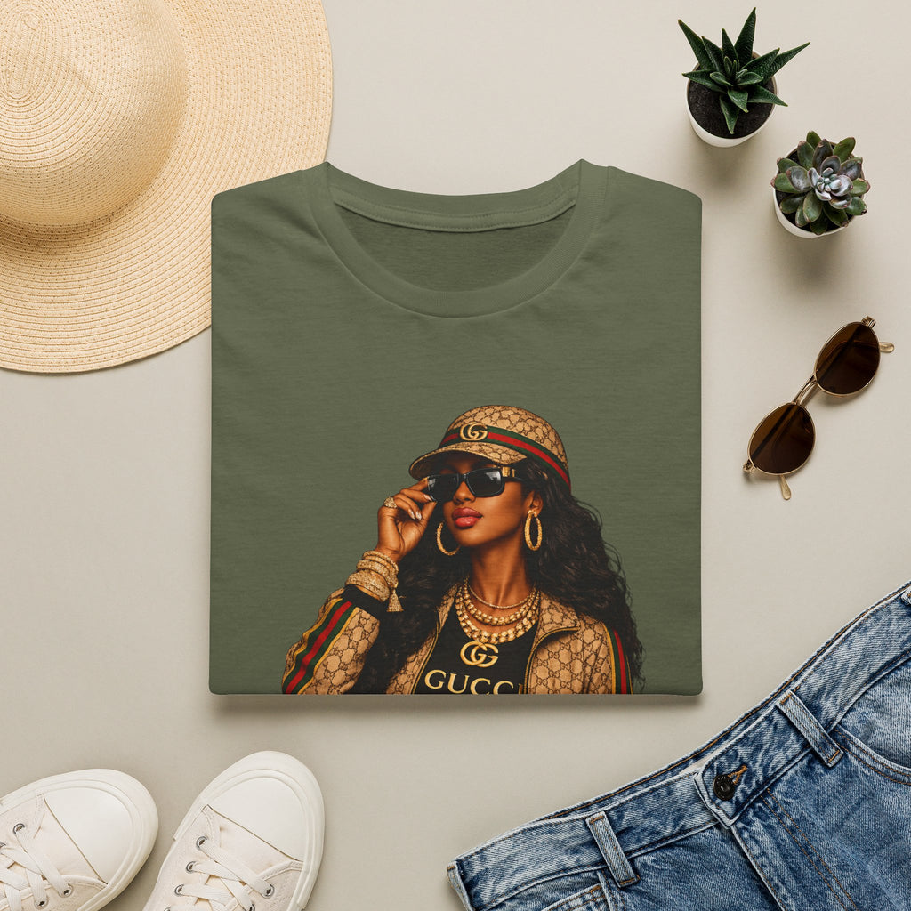 Stylish Woman Illustration T-Shirt | Fashionable Streetwear Graphic Tee