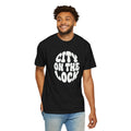 City On The Lock Retro Bubble Letter Graphic T-shirt | Urban Streetwear