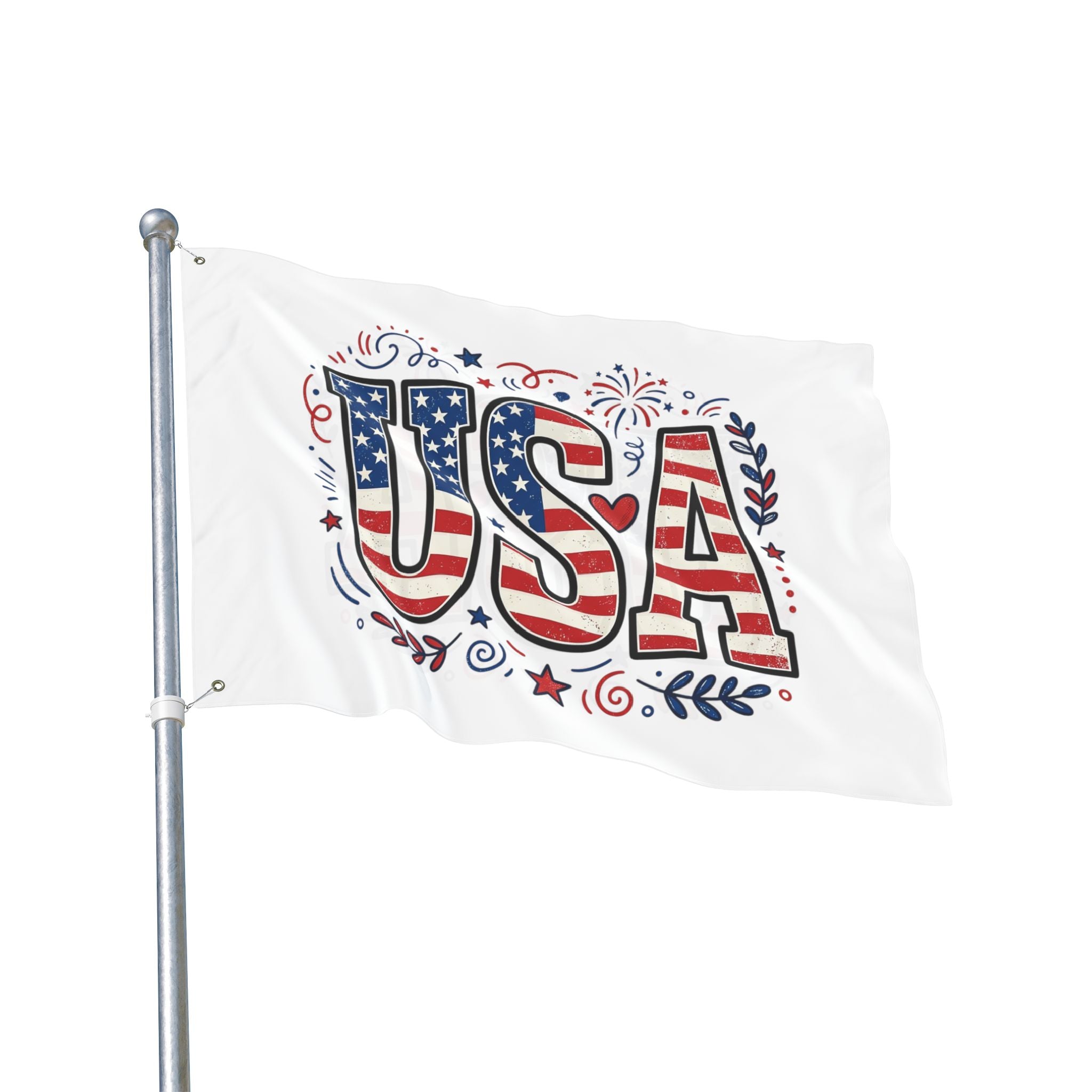 Americana Stars Stripes Double Sided Flag | Patriotic Flag, USA Decor