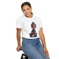 Betty Boop Garment-Dyed T-shirt, Cute Black Doll Tee, Unisex Shirt, Sneaker Box Design, Unique Fashion Gift, Trendy Graphic Tee, Vintage