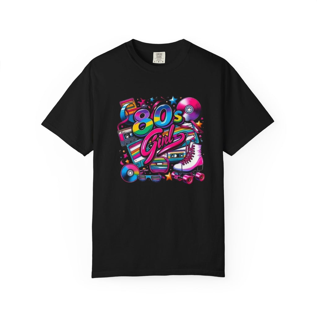 80s Girl Retro Neon Cassette Skate T-Shirt
