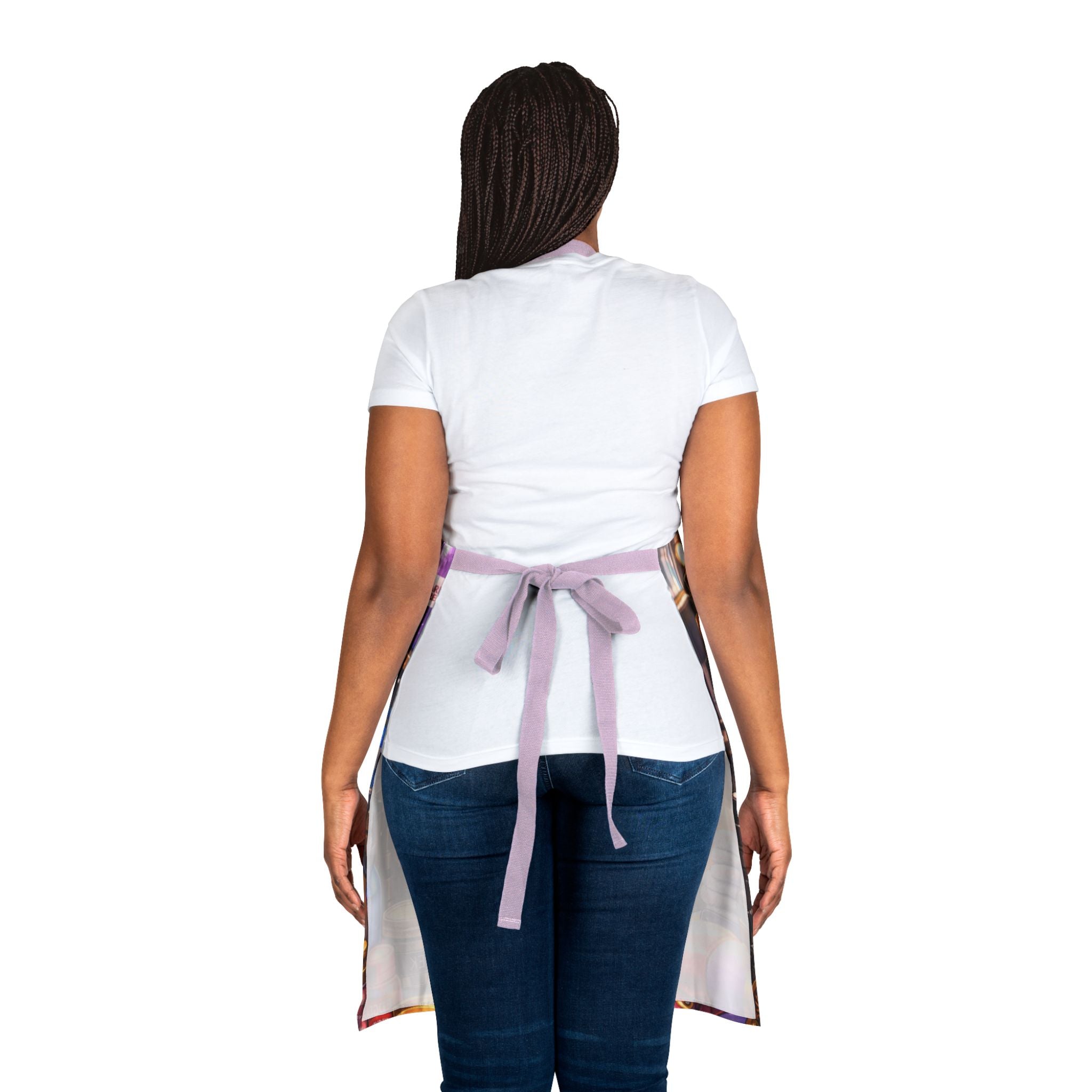 Salon Girl Illustration Apron | Hairdresser Salon Art Apron