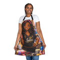Salon Girl Illustration Apron | Hairdresser Salon Art Apron