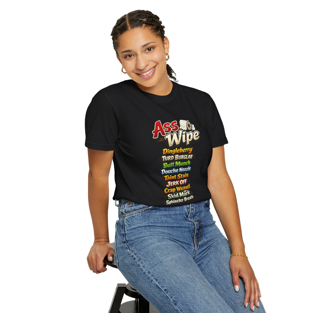 Ass Wipe Toilet Paper Humor T-shirt | Funny Graphic Tee