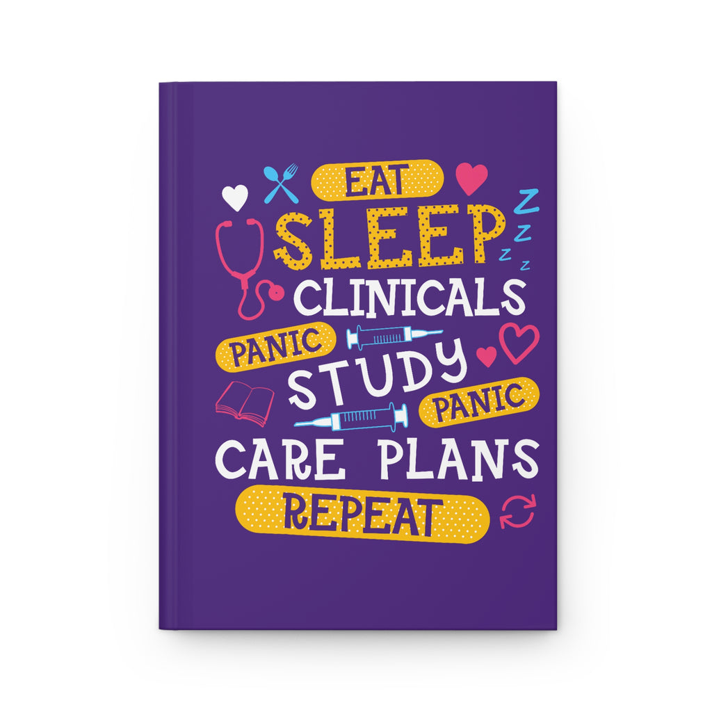 Nursing Student Hardcover Journal — Study Care Plans & Clinicals Notebook (Nurse/Medical Student Gift)