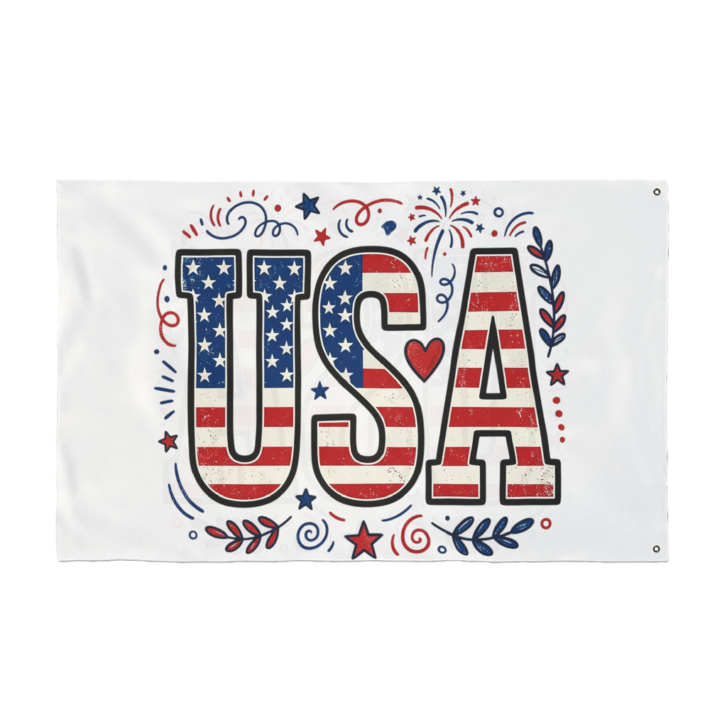 Americana Stars Stripes Double Sided Flag | Patriotic Flag, USA Decor
