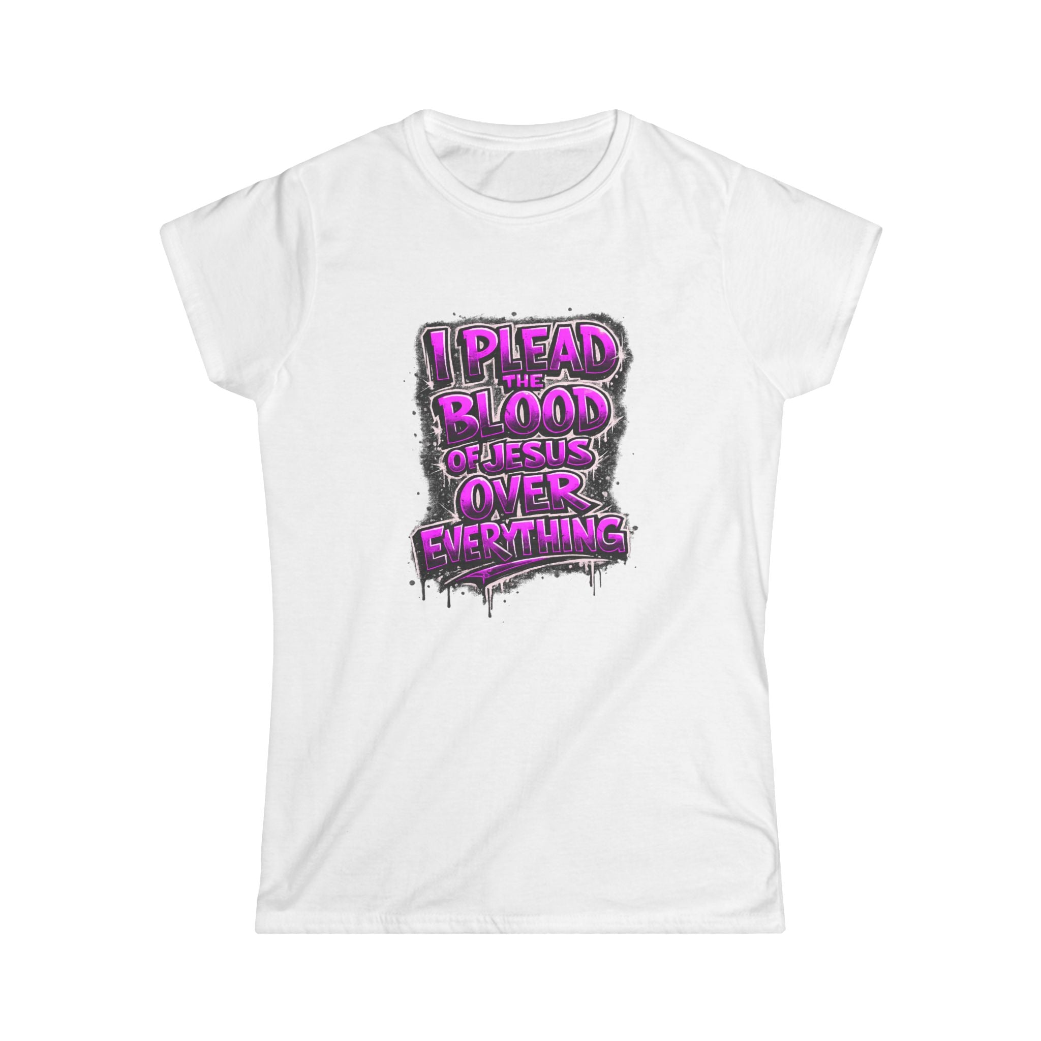 I Plead the Blood of Jesus graffiti tee | Christian faith shirt