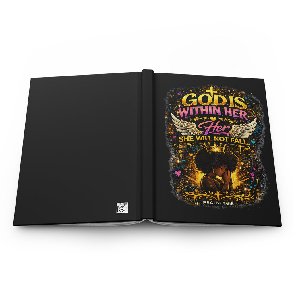 God Is Within Her Psalm 46:5 Hardcover Journal | Christian Faith Prayer Notebook