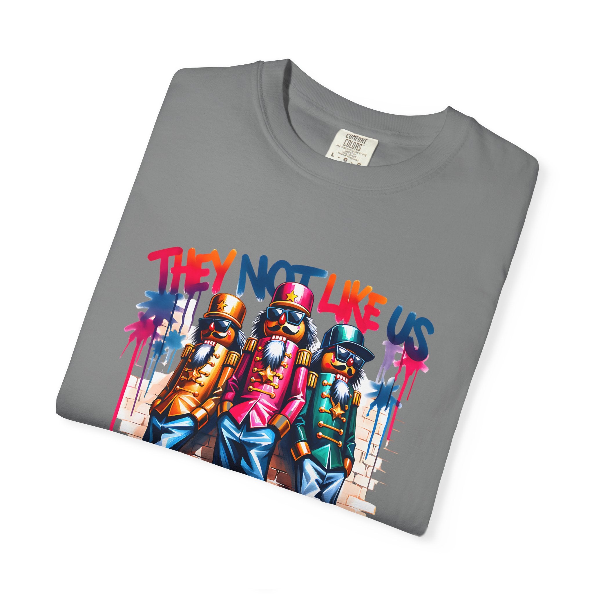 They Not Like Us Retro Graffiti Hip-Hop Crew T-shirt