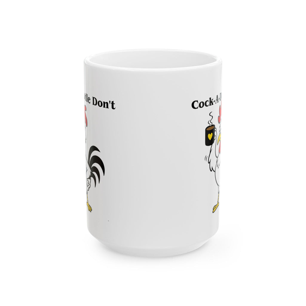 Funny Rooster Illustration Coffee Mug | Ceramic Mug 11oz 15oz