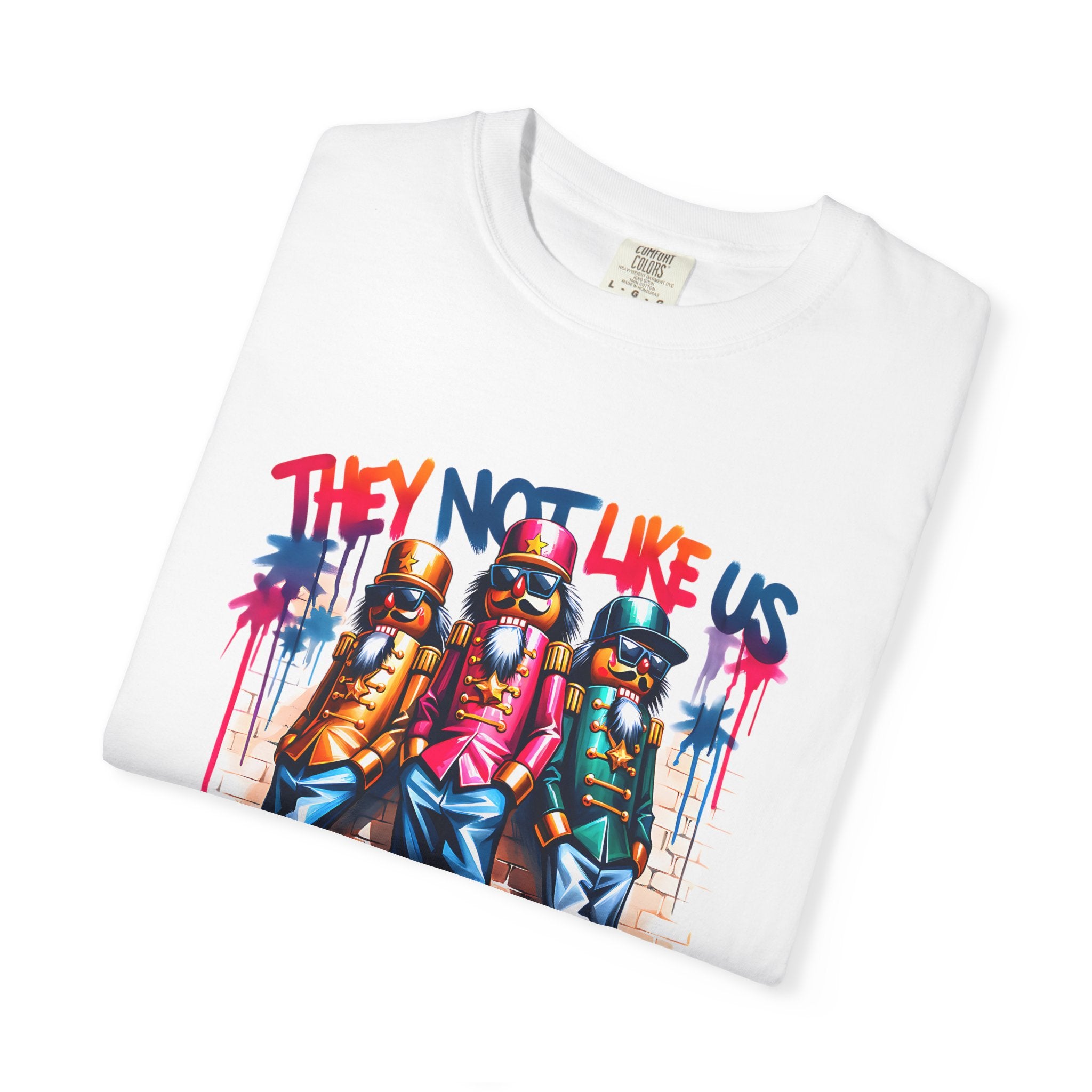 They Not Like Us Retro Graffiti Hip-Hop Crew T-shirt
