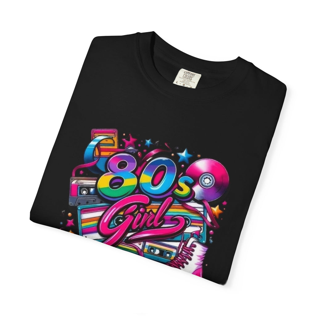 80s Girl Retro Neon Cassette Skate T-Shirt