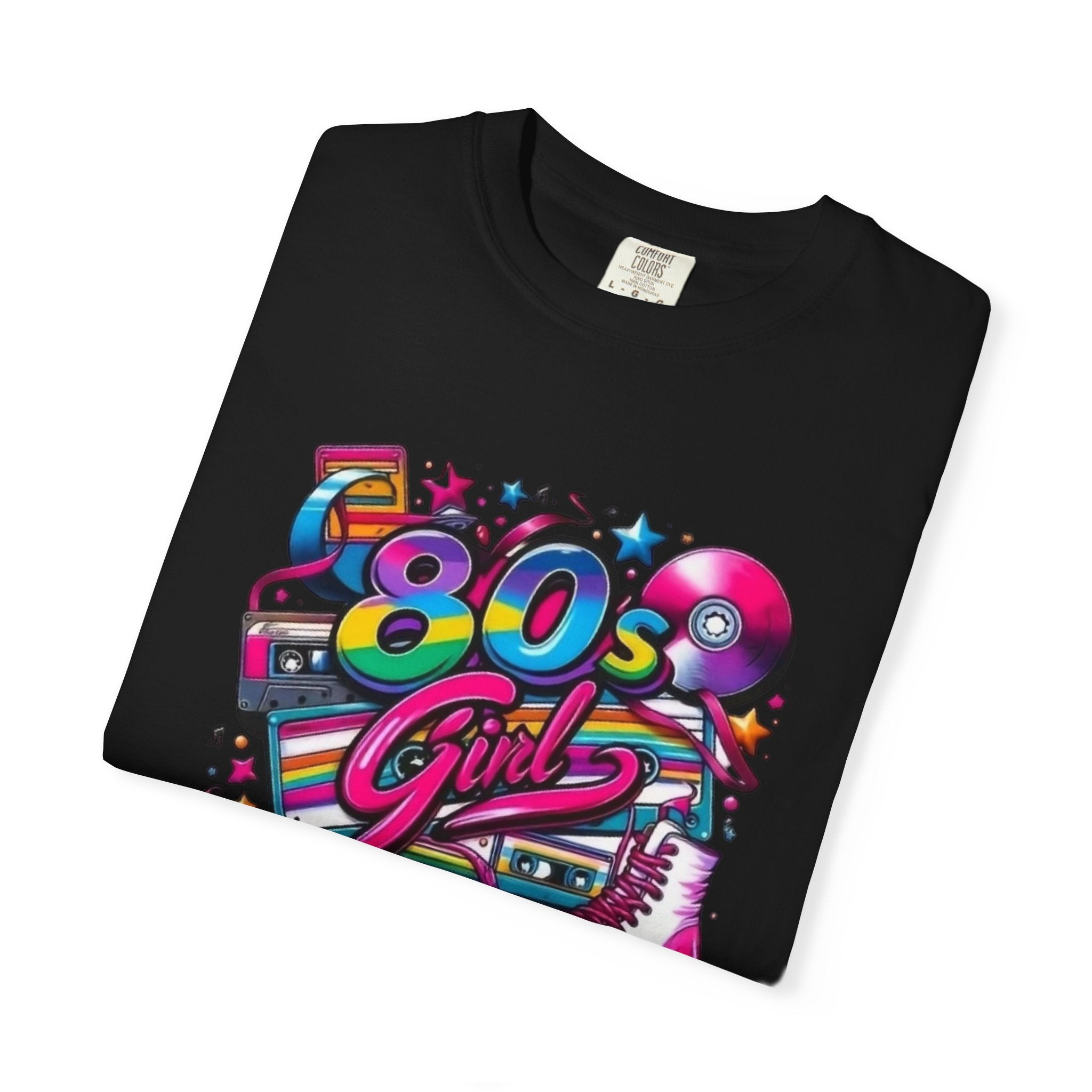 80s Girl Retro Neon Cassette Skate T-Shirt