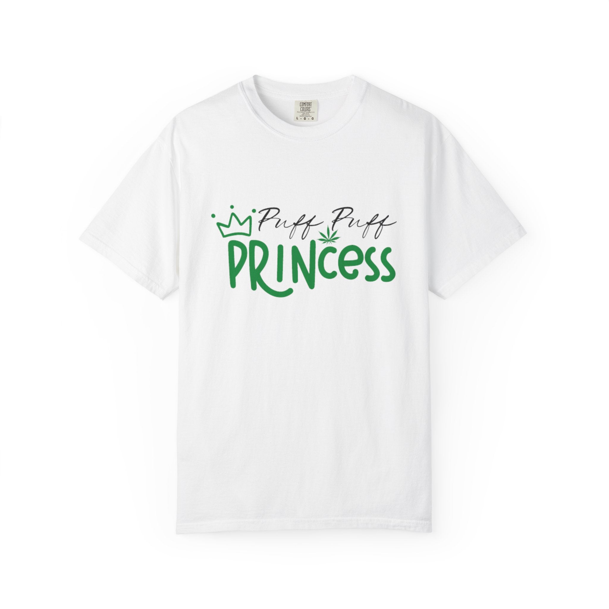 Puff Puff Princess Cannabis Crown T-Shirt | Puff Script Graphic Tee