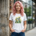 Cow Print Cowboy Hat Cactus Tee | Southwestern Desert Shirt