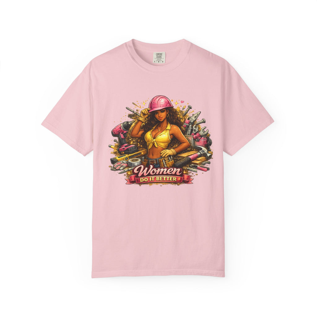 Women Do It Better Mechanic Pinup T-shirt | Retro Pinup Tools Construction