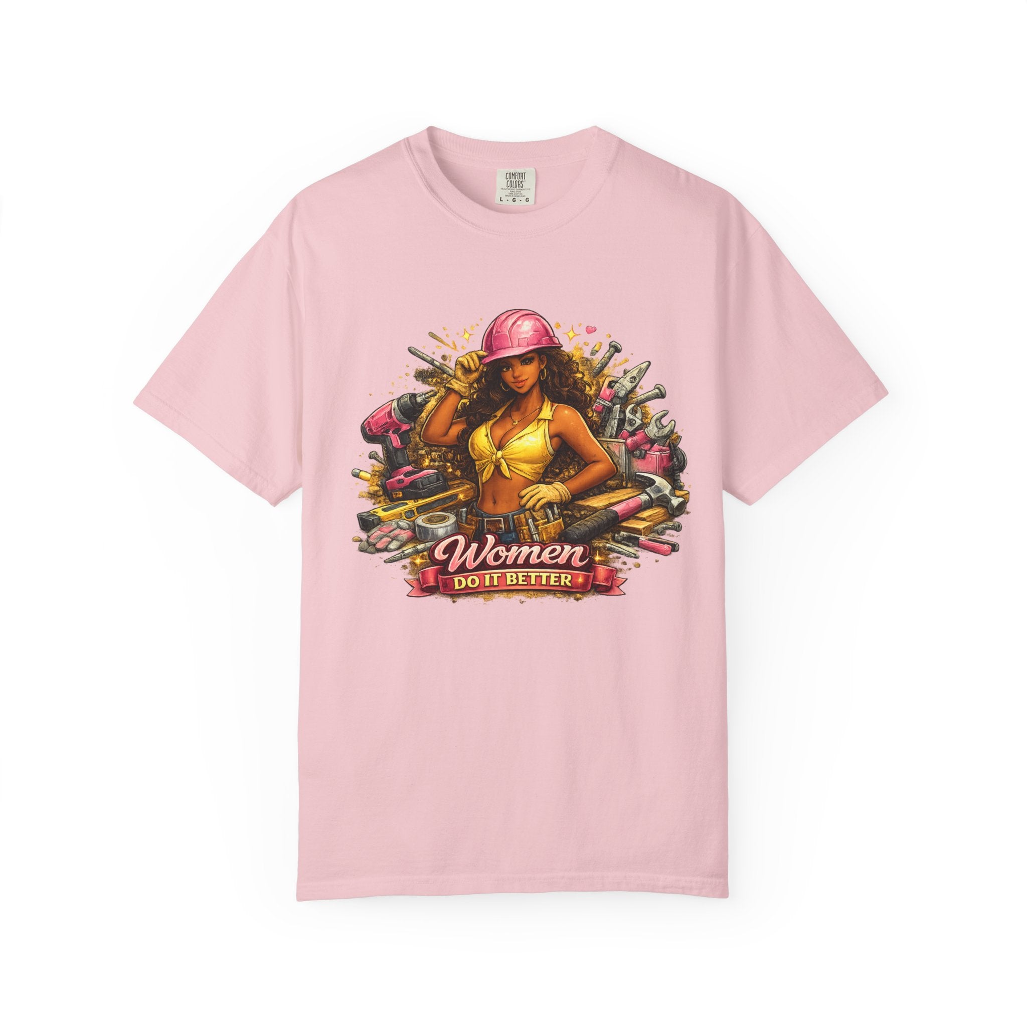 Women Do It Better Mechanic Pinup T-shirt | Retro Pinup Tools Construction
