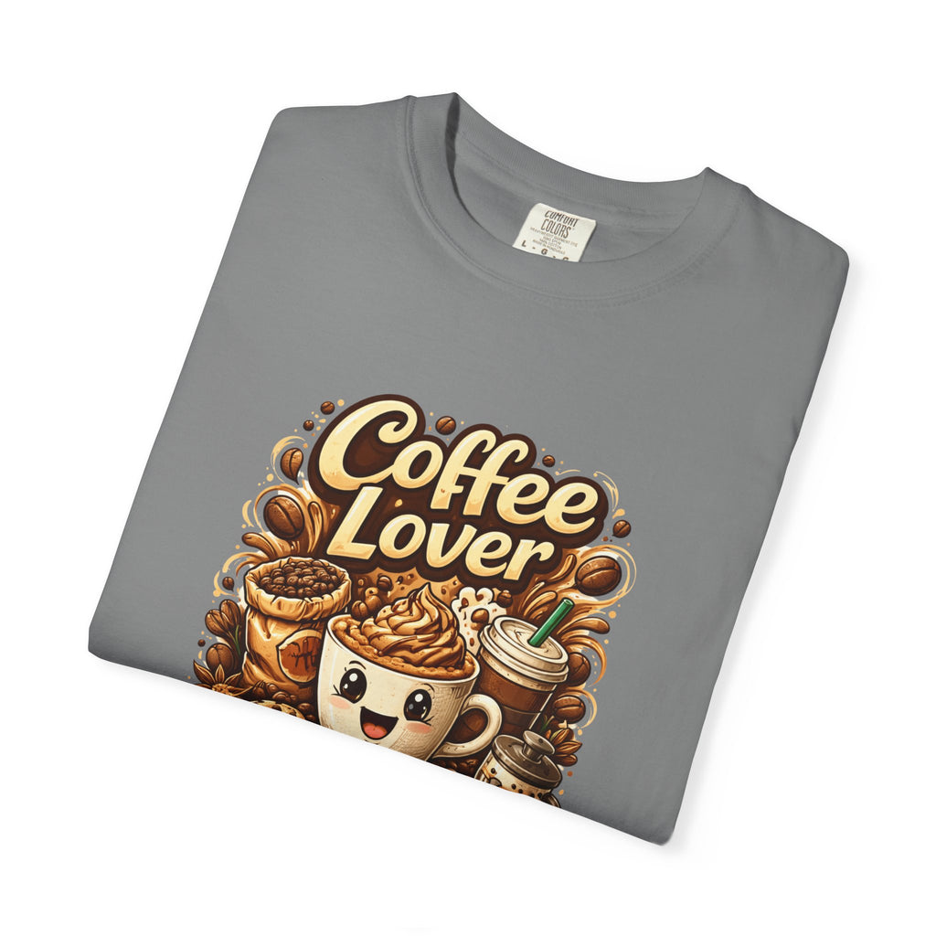Coffee Lover latte art Coffee Lover T-shirt | Cute coffee cup illustration, beans