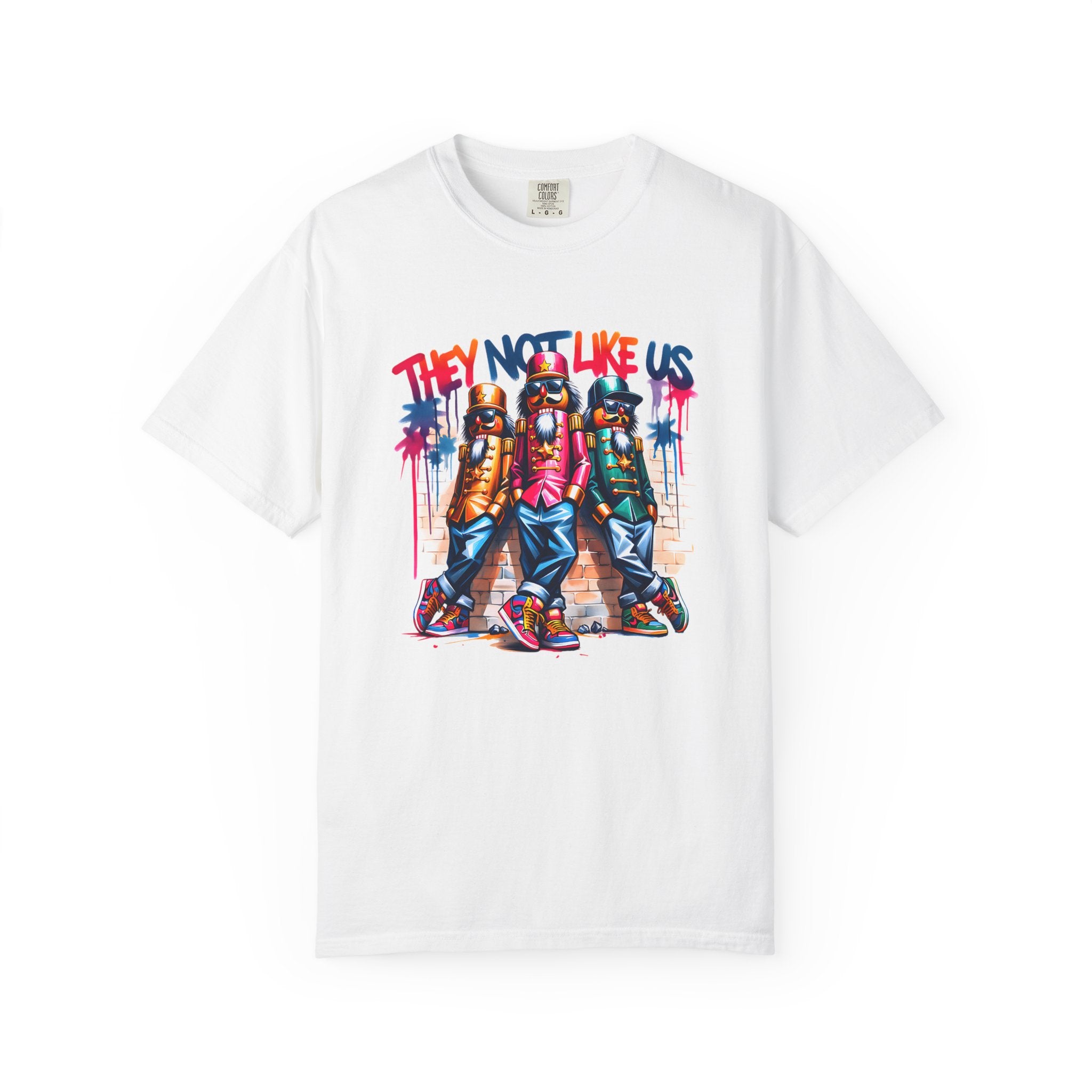 They Not Like Us Retro Graffiti Hip-Hop Crew T-shirt